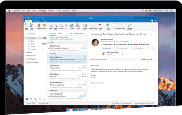 outlook mail app for mac